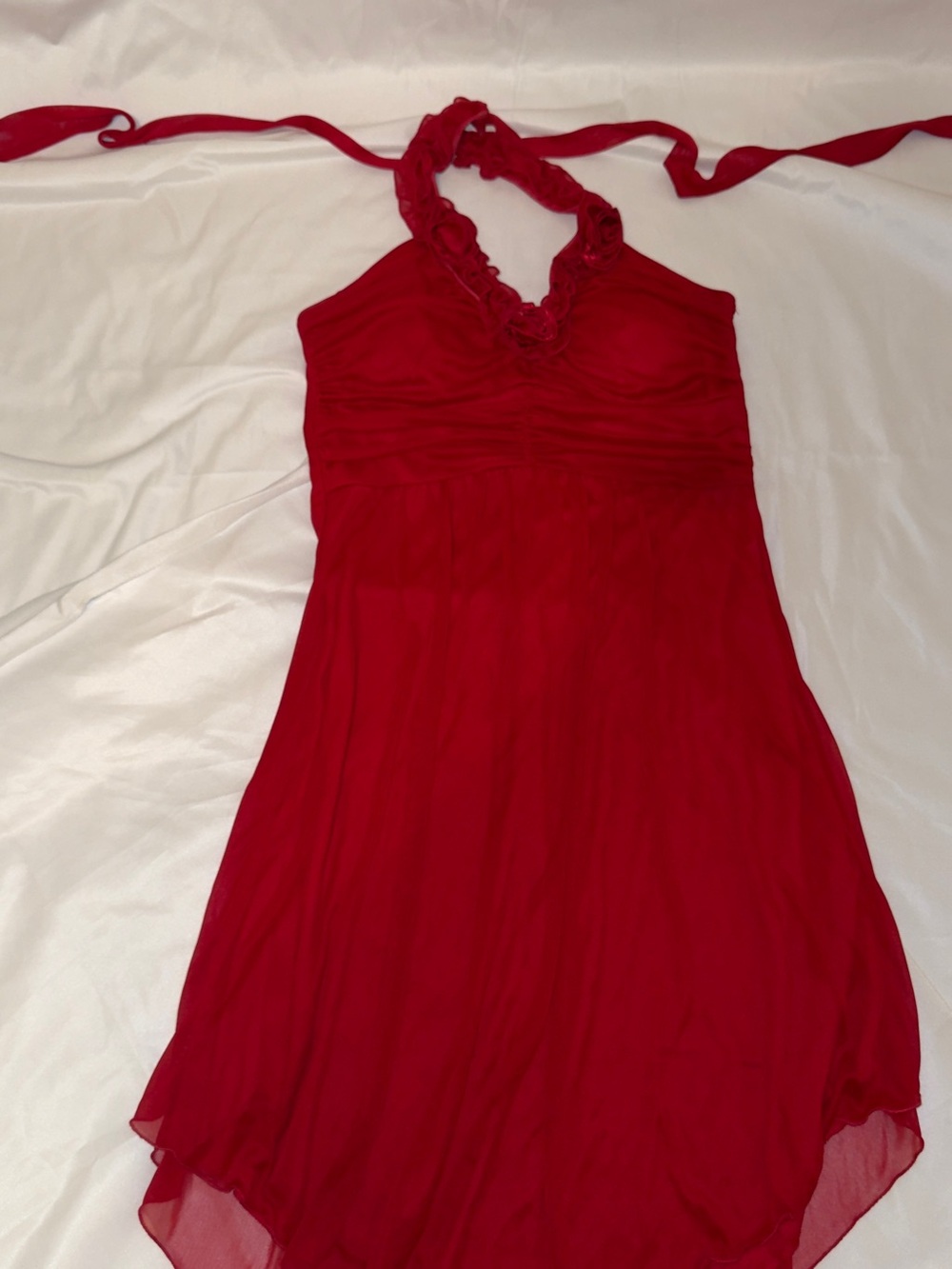 Trixxi Bright Red Halter Top